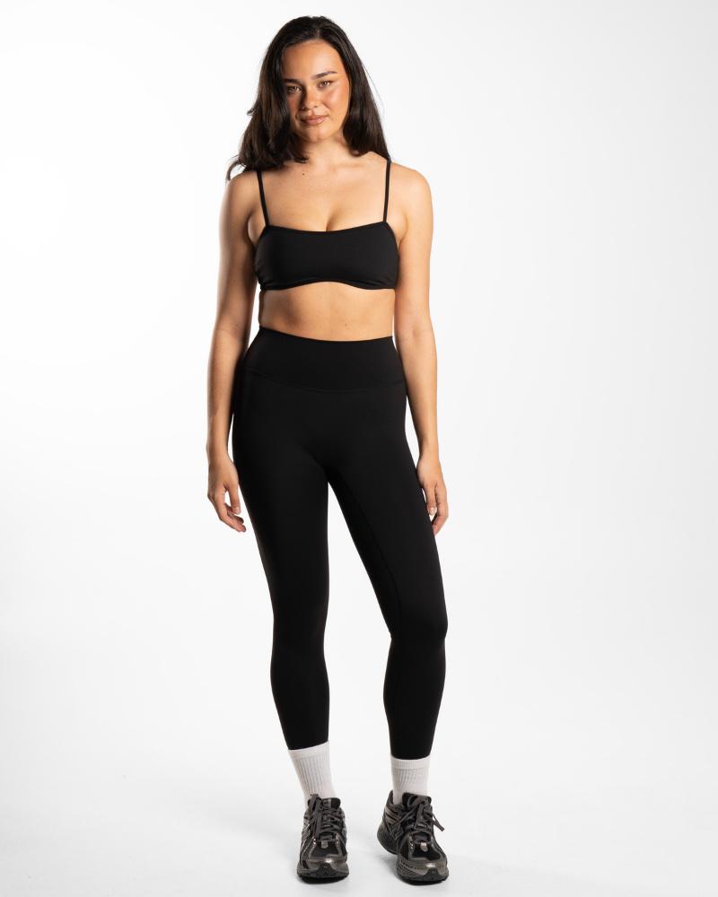 Backless String Crop Backless Crop - Onyx – Active Basics
