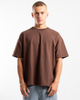 Luxe Oversized Tee - Chocolate