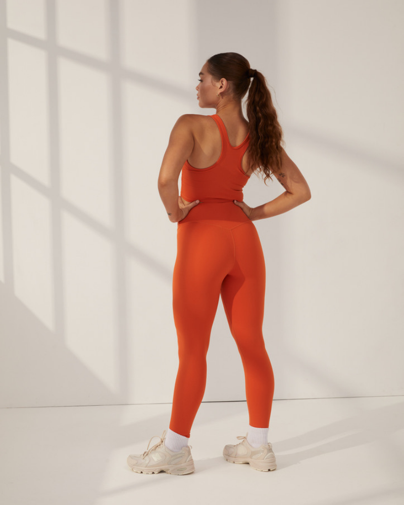 Lani Leggings - Orange – Active Basics