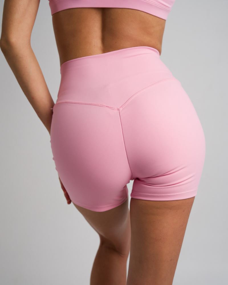 Not Your Basic Shorts 2.0 - Pink (Invisible Scrunch) – Active Basics