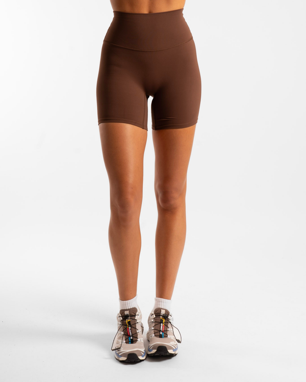 Not Your Basic 6 Inch Shorts - Mocha (Invisible Scrunch)